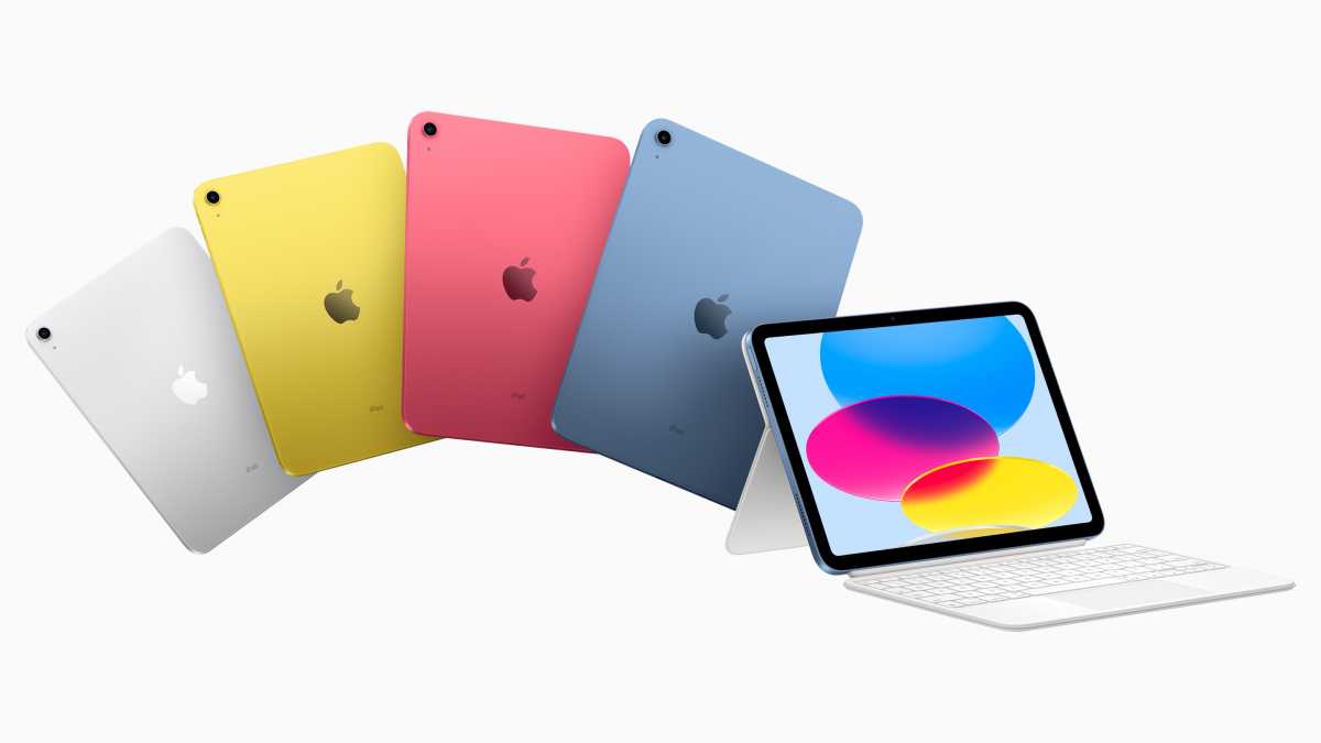 Colores de la 10.ª generación del iPad de Apple