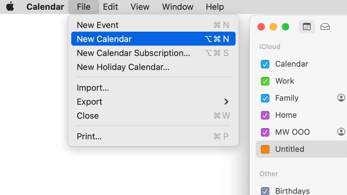 nuevo calendario macOS